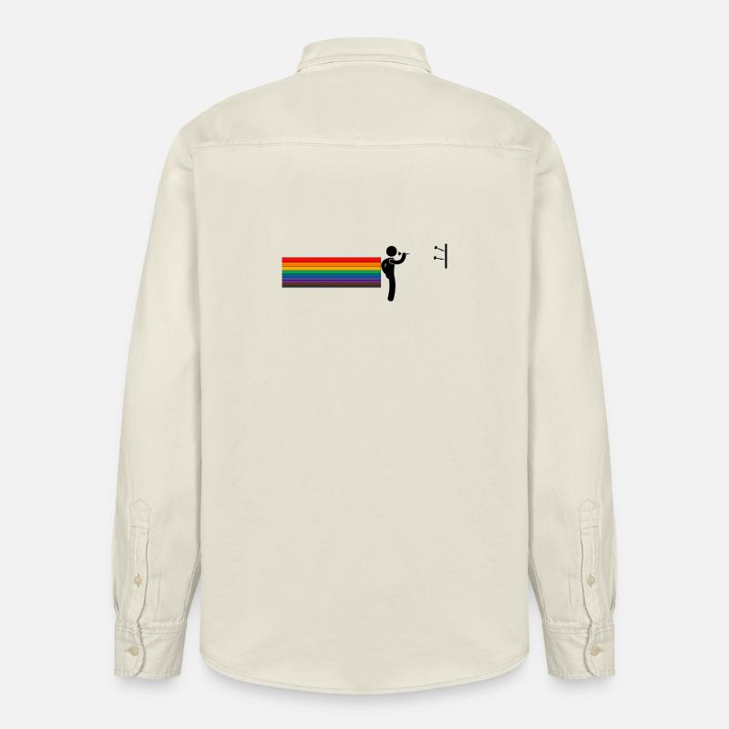 Rainbow Darter – Throw with Pride - Relaxed Fit Unisex Organic Hemd von Stanley/Stella - Natur