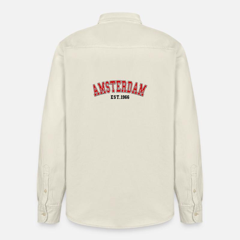 Amsterdam Fondée en 1966 - Chemise unisexe coupe décontractée bio Stanley/Stella - écru doux