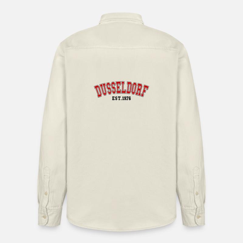 Düsseldorf fondée en 1976 - Chemise unisexe coupe décontractée bio Stanley/Stella - écru doux