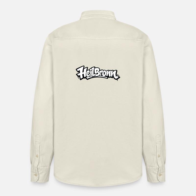 Heilbronn Graffiti Logo Tee - Relaxed Fit Unisex Organic Hemd von Stanley/Stella - Natur