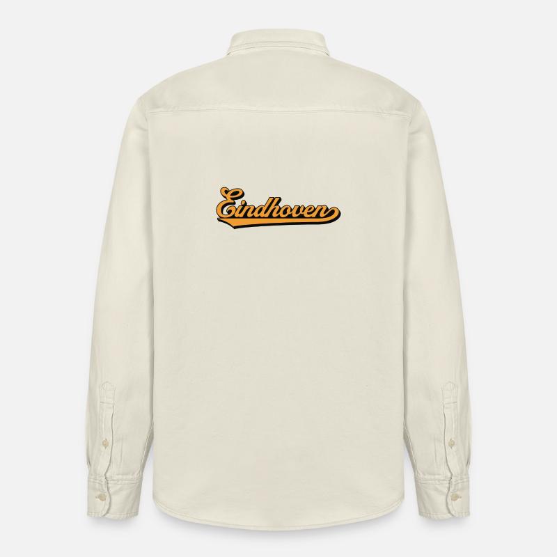 Eindhoven Retro Script - Chemise unisexe coupe décontractée bio Stanley/Stella - écru doux