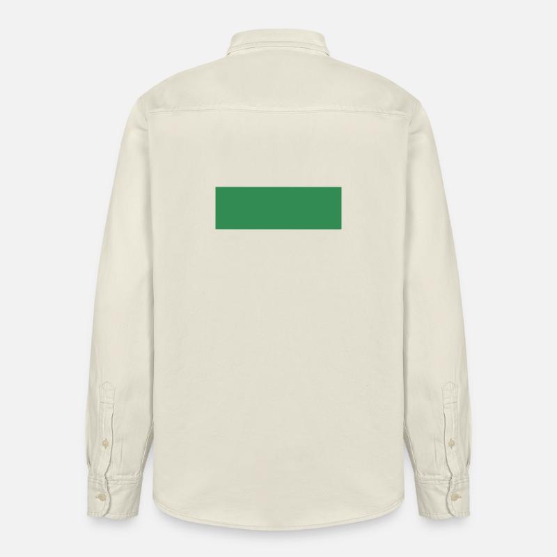 Imprimé rectangle vert abstrait - Chemise unisexe coupe décontractée bio Stanley/Stella - écru doux