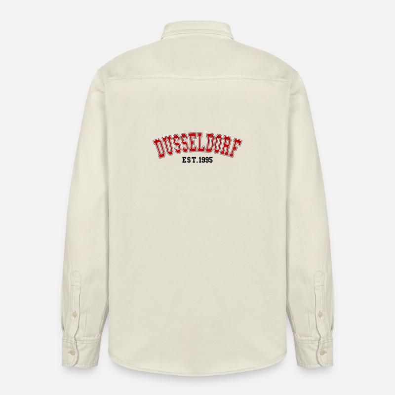 Düsseldorf Est. 1995 - Relaxed Fit Unisex Organic Hemd von Stanley/Stella - Natur
