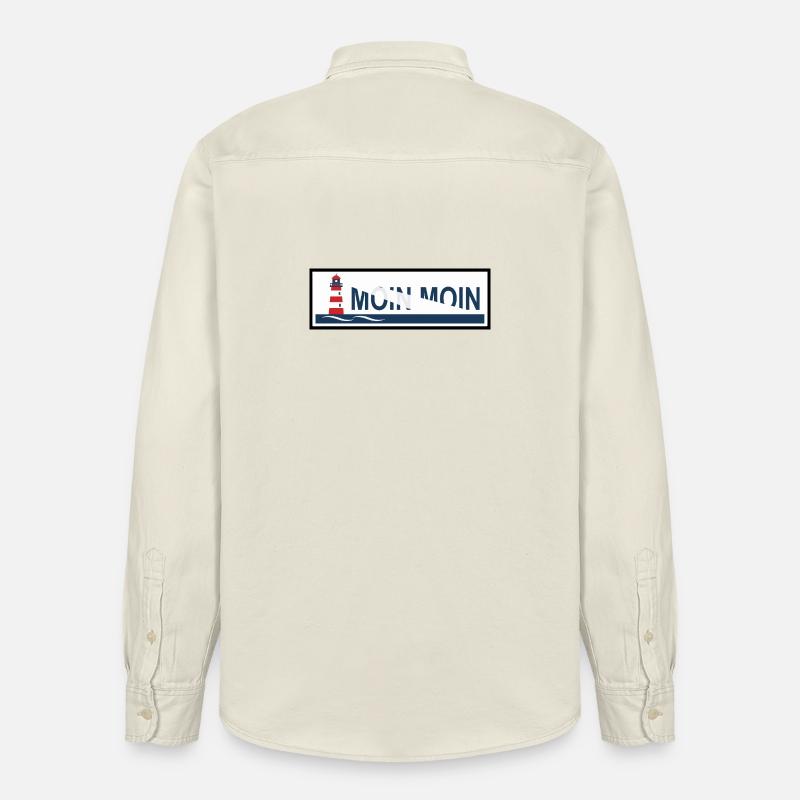 Basse-Saxe Moin Moin - Chemise unisexe coupe décontractée bio Stanley/Stella - écru doux