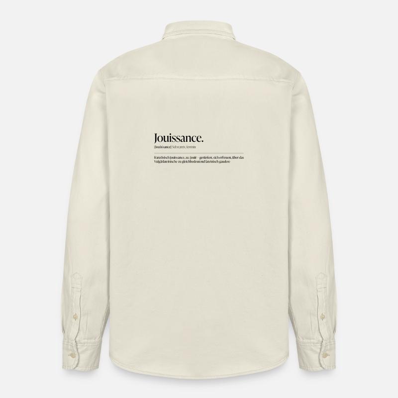 Jouissance – Le désir comme déclaration - Chemise unisexe coupe décontractée bio Stanley/Stella - écru doux