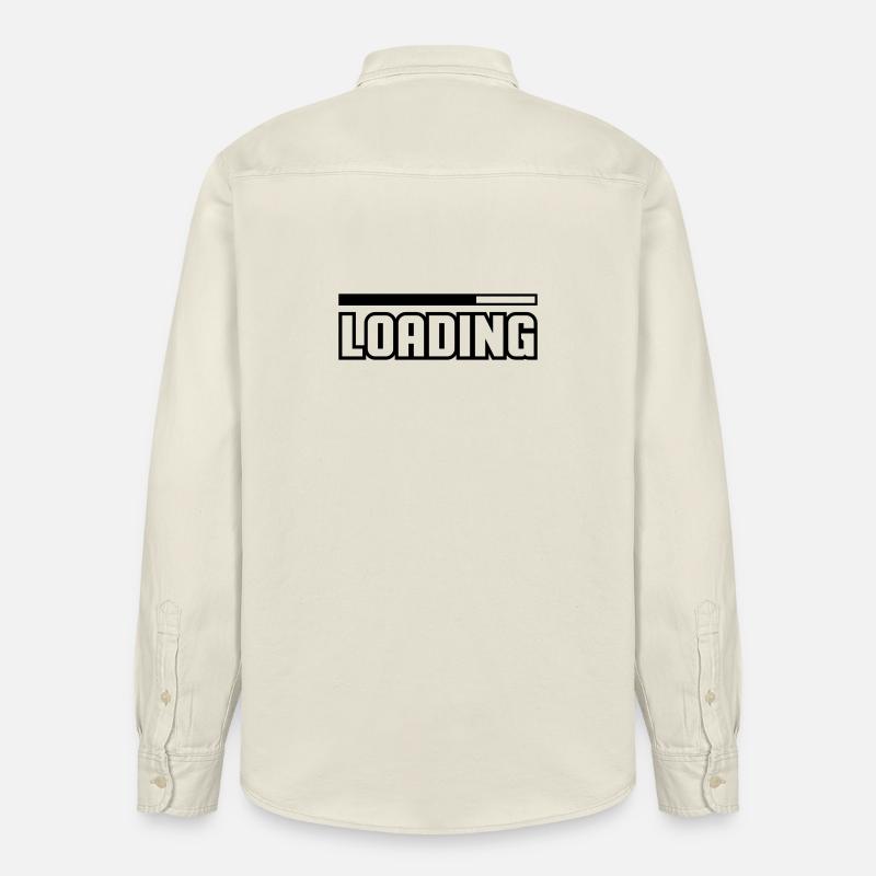 Loading - Relaxed Fit Unisex Organic Hemd von Stanley/Stella - Natur