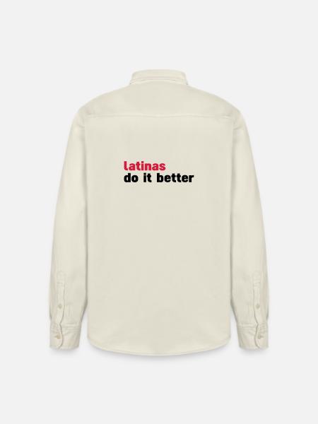 latinas do it better - Relaxed Fit Unisex Organic Shirt by Stanley/Stella - soft Ecru