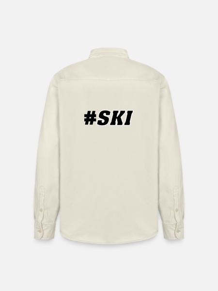 Ski slope - Relaxed Fit Unisex Organic Shirt by Stanley/Stella - soft Ecru