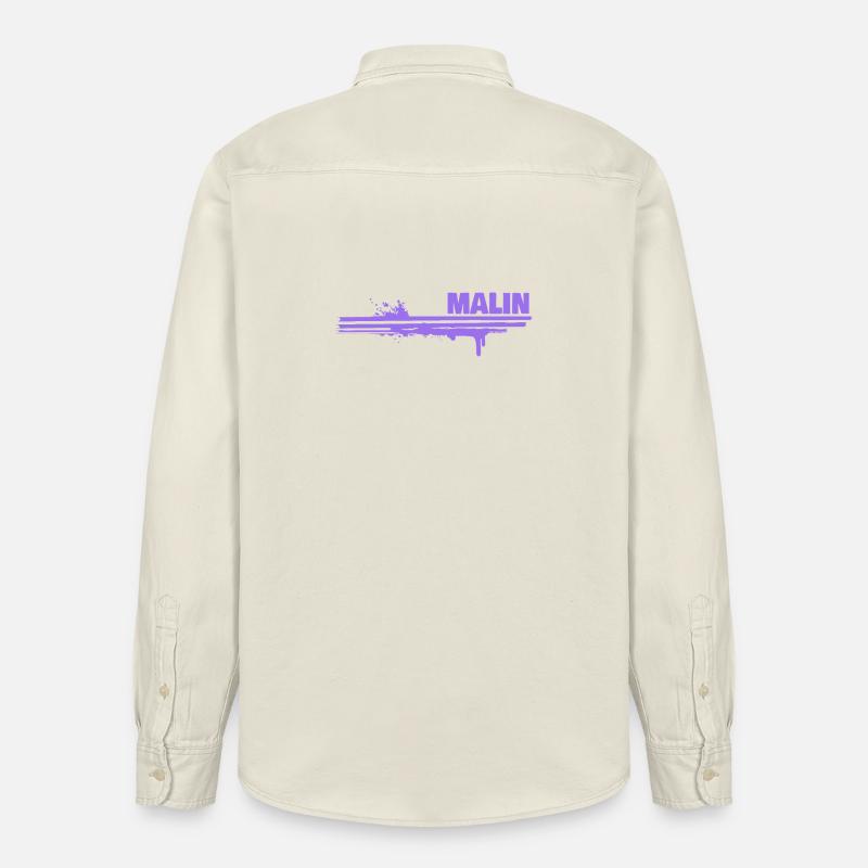Gift for Malin - Relaxed Fit Unisex Organic Shirt by Stanley/Stella - soft Ecru