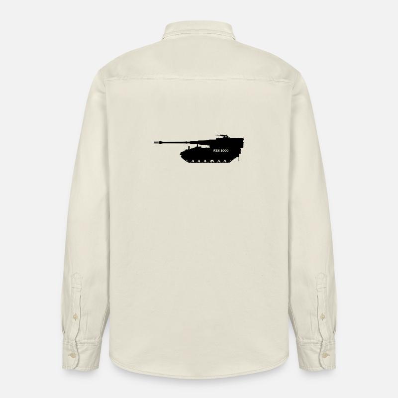 Panzerhaubitze 2000 - Relaxed Fit Unisex Organic Hemd von Stanley/Stella - Natur