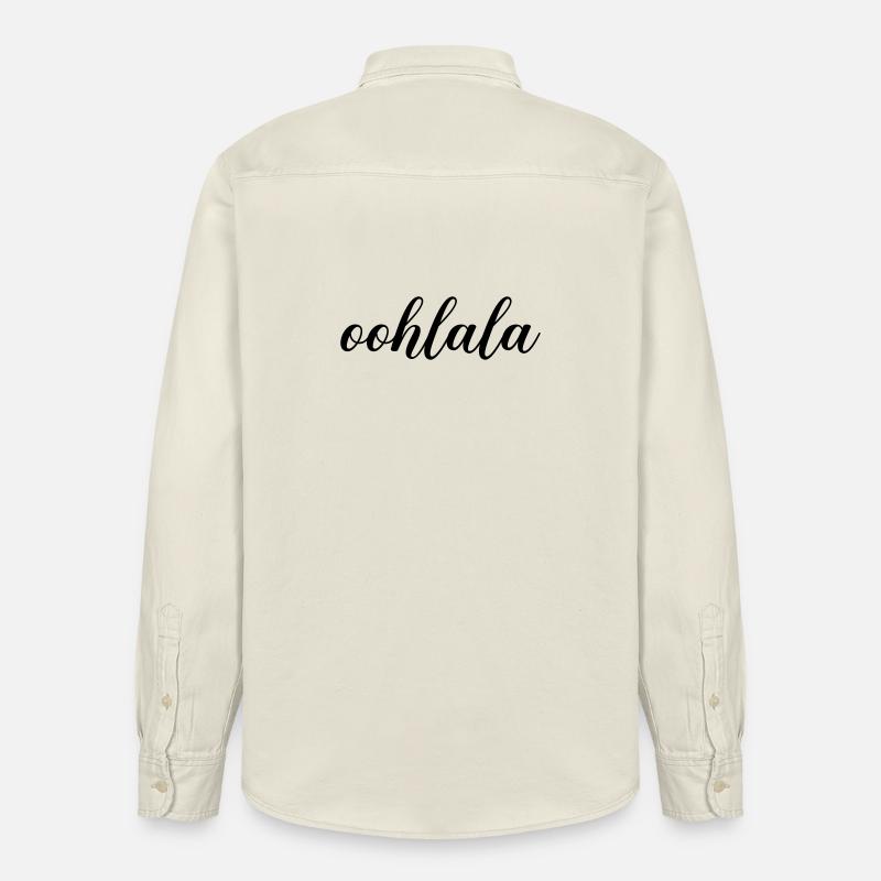 oohlala - Relaxed Fit Unisex Organic Hemd von Stanley/Stella - Natur