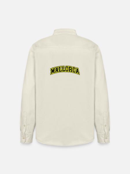 Mallorca lettering - Relaxed Fit Unisex Organic Shirt by Stanley/Stella - soft Ecru