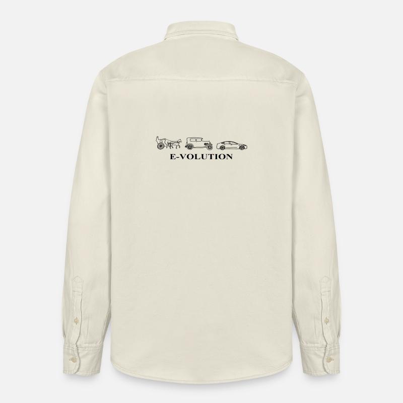 E-Volution Auto Evolution - Relaxed Fit Unisex Organic Hemd von Stanley/Stella - Natur