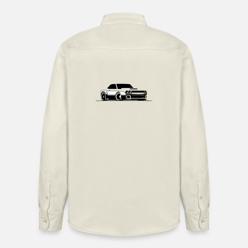 Challenger SRT Hellcat - Chemise unisexe coupe décontractée bio Stanley/Stella - écru doux