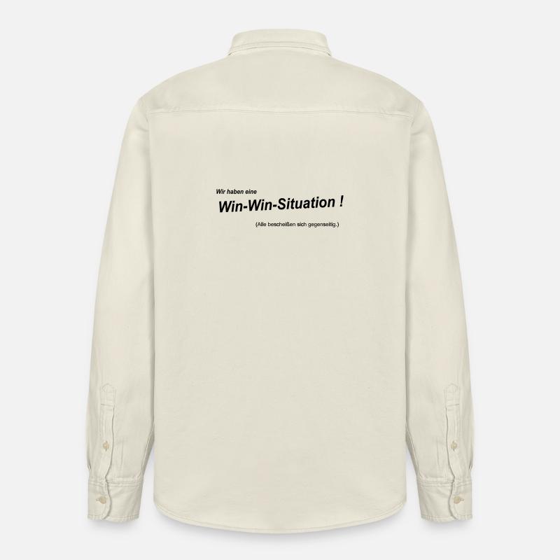 Win-Win - Relaxed Fit Unisex Organic Hemd von Stanley/Stella - Natur
