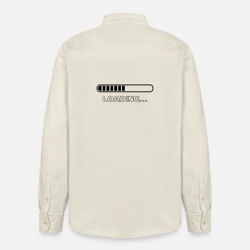 Loading - Relaxed Fit Unisex Organic Shirt by Stanley/Stella - soft Ecru