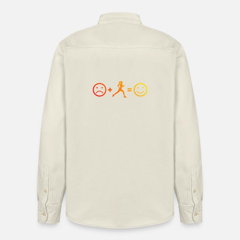 Geschenkidee für eine Running mit Running - Relaxed Fit Unisex Organic Hemd von Stanley/Stella - Natur