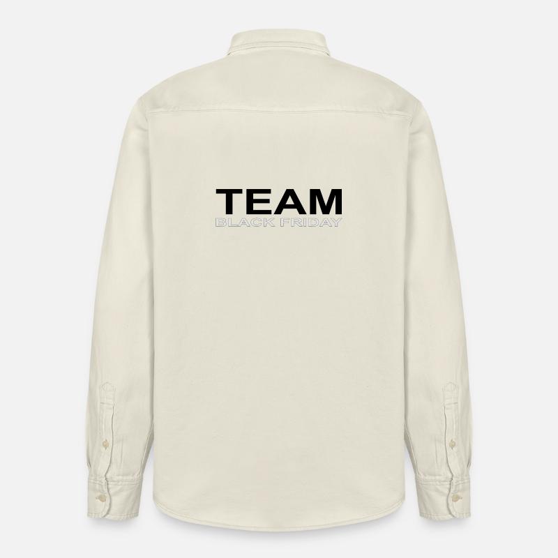 Team Black Friday - Relaxed Fit Unisex Organic Hemd von Stanley/Stella - Natur