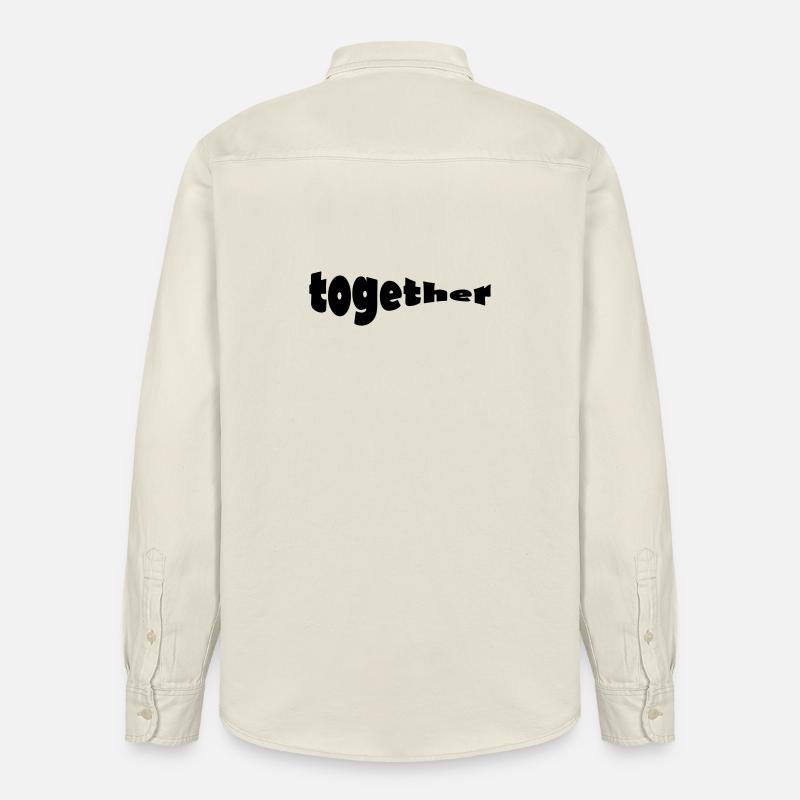 TOGETHER - Relaxed Fit Unisex Organic Hemd von Stanley/Stella - Natur