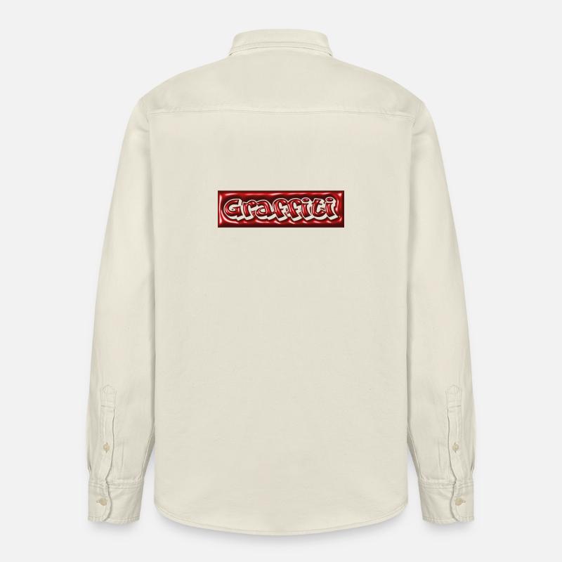 Graffiti Bubble 3D  - Relaxed Fit Unisex Organic Hemd von Stanley/Stella - Natur