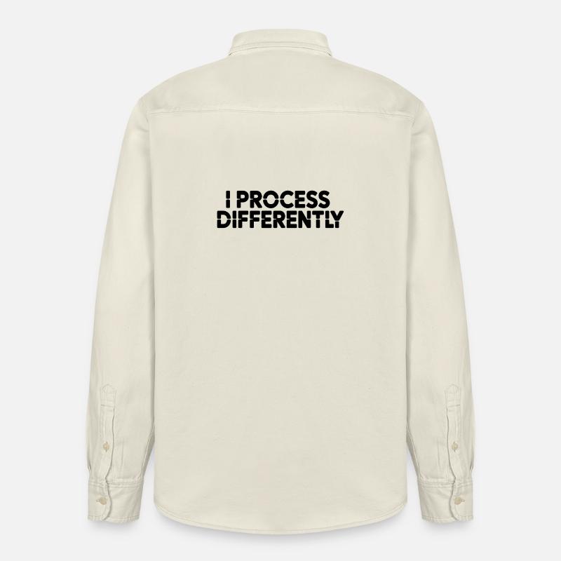 Je traite différemment - Chemise unisexe coupe décontractée bio Stanley/Stella - écru doux