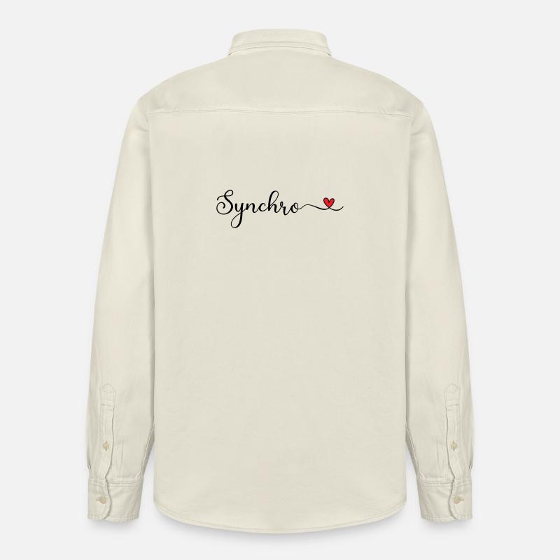 Nage synchronisée - Chemise unisexe coupe décontractée bio Stanley/Stella - écru doux