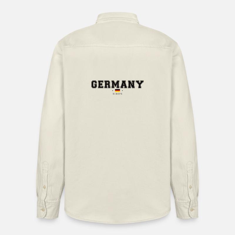 Germany - Relaxed Fit Unisex Organic Hemd von Stanley/Stella - Natur