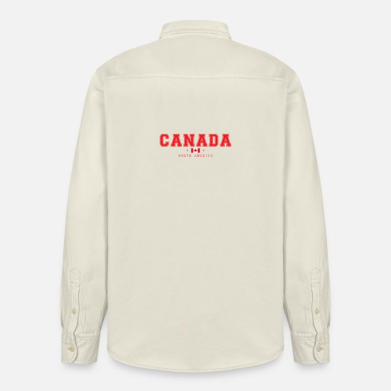 Canada - Relaxed Fit Unisex Organic Hemd von Stanley/Stella - Natur