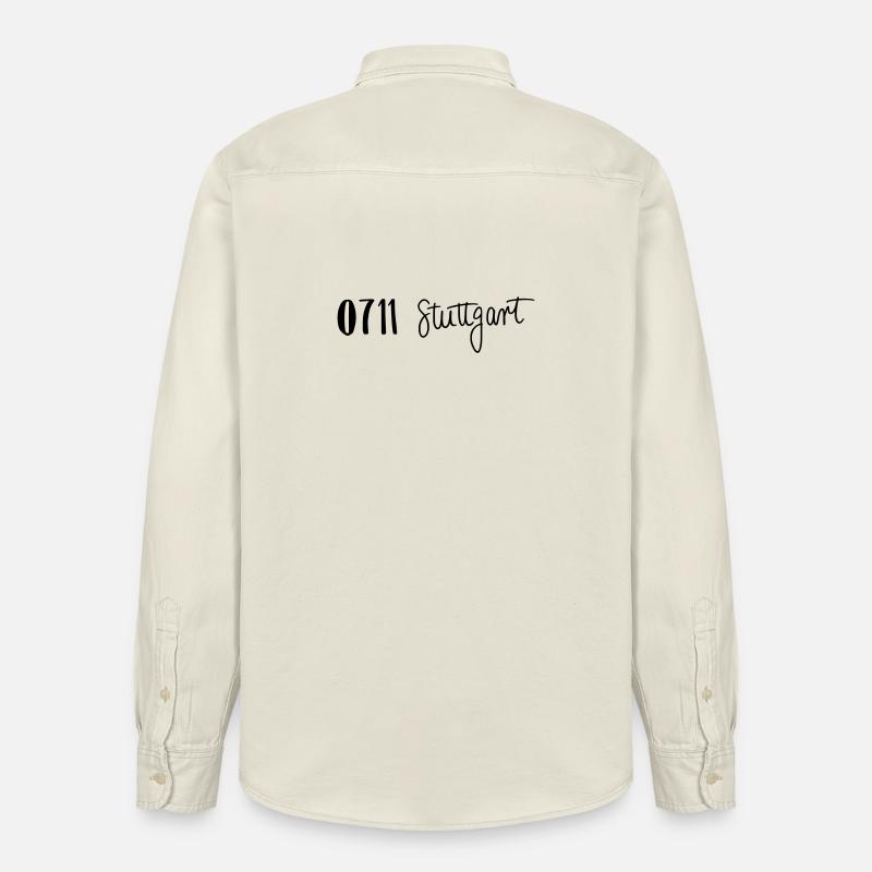 0711 Stuttgart - Relaxed Fit Unisex Organic Hemd von Stanley/Stella - Natur