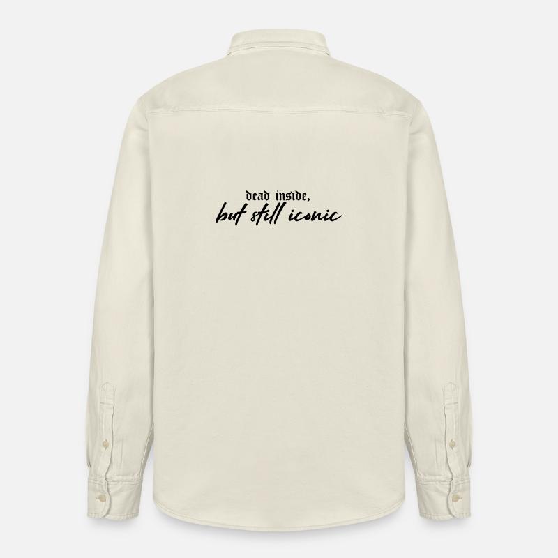 Dead Inside, Still Iconic – Dark & Stylish - Relaxed Fit Unisex Organic Hemd von Stanley/Stella - Natur