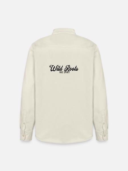 Wild Roots Free Spirit - Relaxed Fit Unisex Organic Hemd von Stanley/Stella - Natur