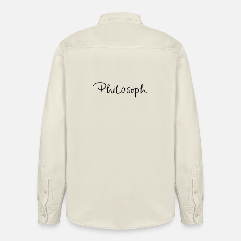philosophe - Chemise unisexe coupe décontractée bio Stanley/Stella - écru doux