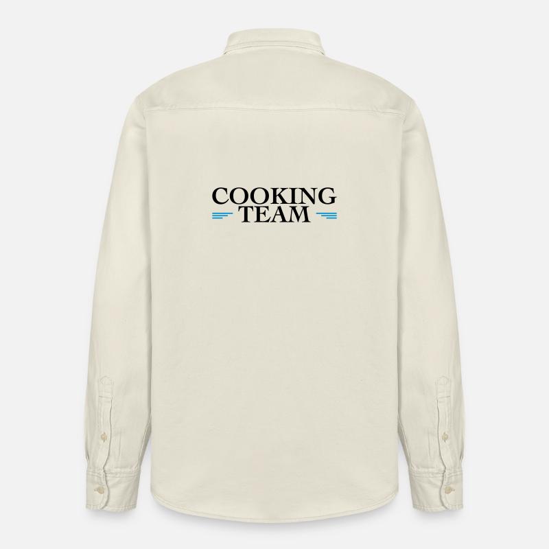 Cuisine d’équipe - Chemise unisexe coupe décontractée bio Stanley/Stella - écru doux