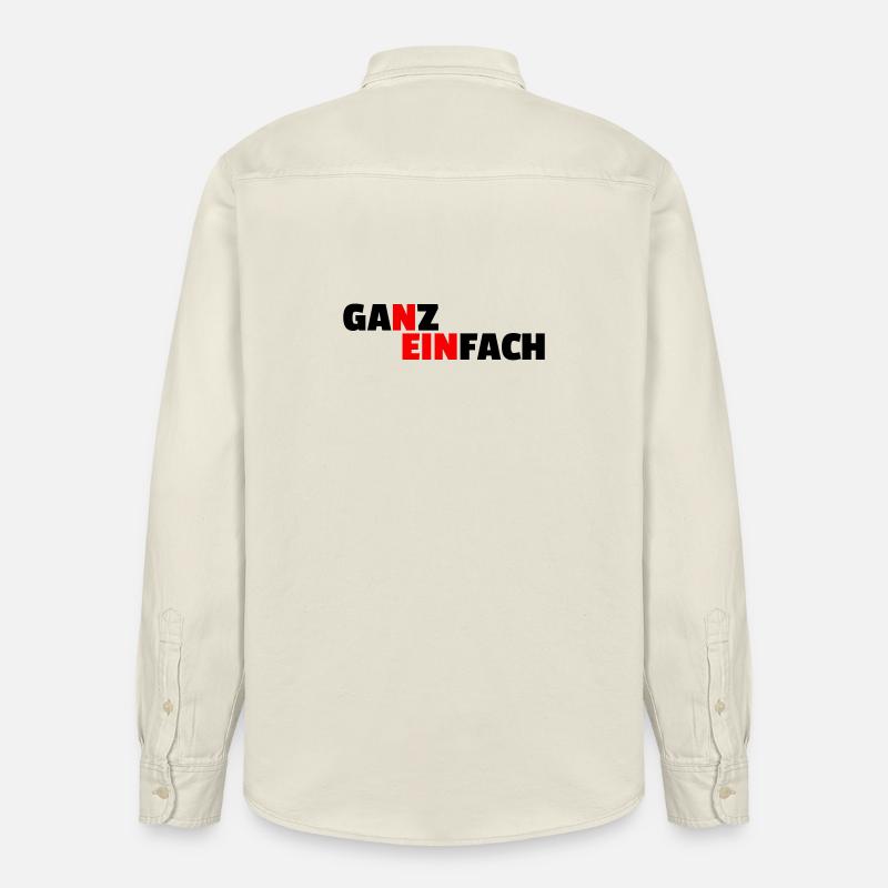 SIMPLEMENT NON - Chemise unisexe coupe décontractée bio Stanley/Stella - écru doux