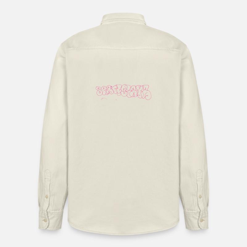 Bratislava Graffiti Souvenir - Chemise unisexe coupe décontractée bio Stanley/Stella - écru doux