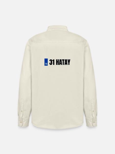 31 Hatay Kennzeichen | Türkisches Kennzeichen - Relaxed Fit Unisex Organic Hemd von Stanley/Stella - Natur