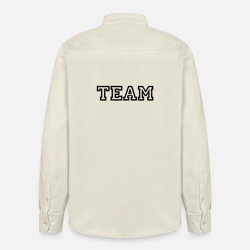 Team - Chemise unisexe coupe décontractée bio Stanley/Stella - écru doux
