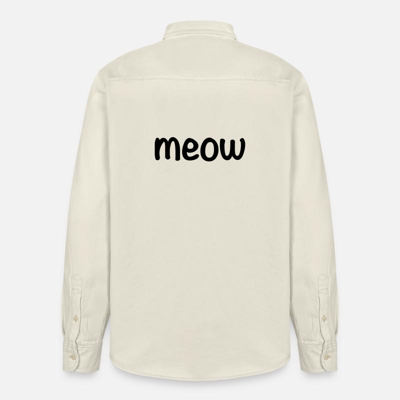 Meow - Chemise unisexe coupe décontractée bio Stanley/Stella - écru doux
