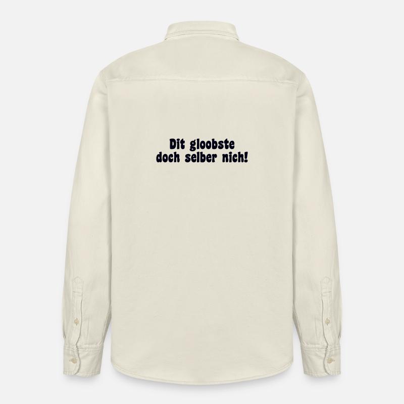 Berlin Dire Dialecte Rétro - Chemise unisexe coupe décontractée bio Stanley/Stella - écru doux