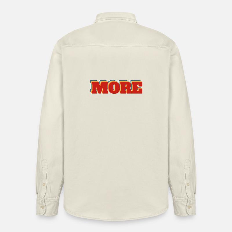 Plus - Chemise unisexe coupe décontractée bio Stanley/Stella - écru doux