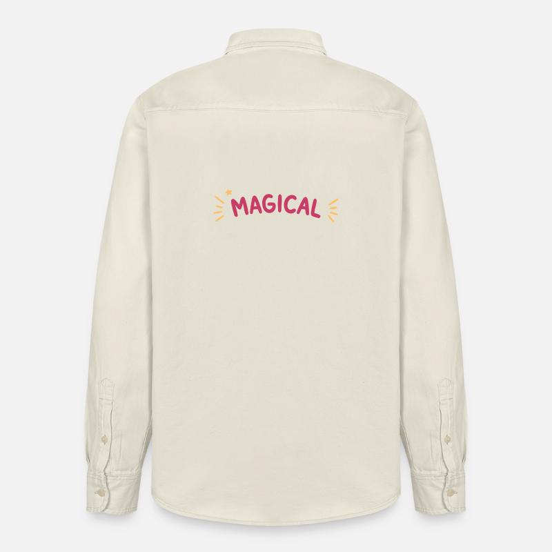 Magical Éclat Arc en Ciel - Chemise unisexe coupe décontractée bio Stanley/Stella - écru doux