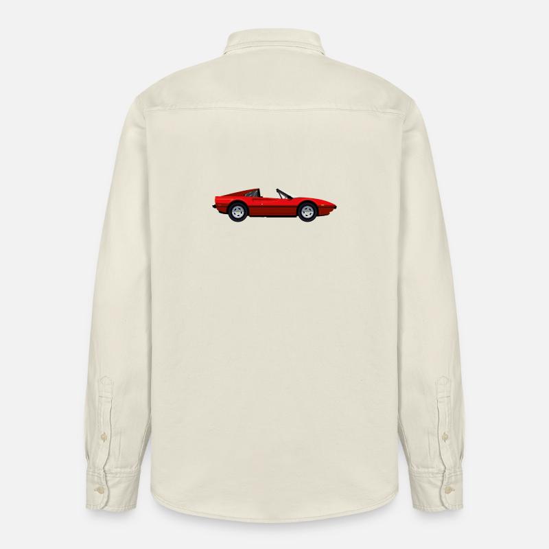 ROTER SPORTWAGEN - Relaxed Fit Unisex Organic Hemd von Stanley/Stella - Natur