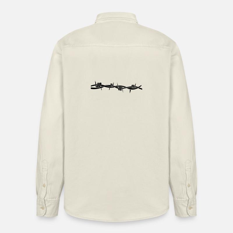 stacheldraht - Chemise unisexe coupe décontractée bio Stanley/Stella - écru doux