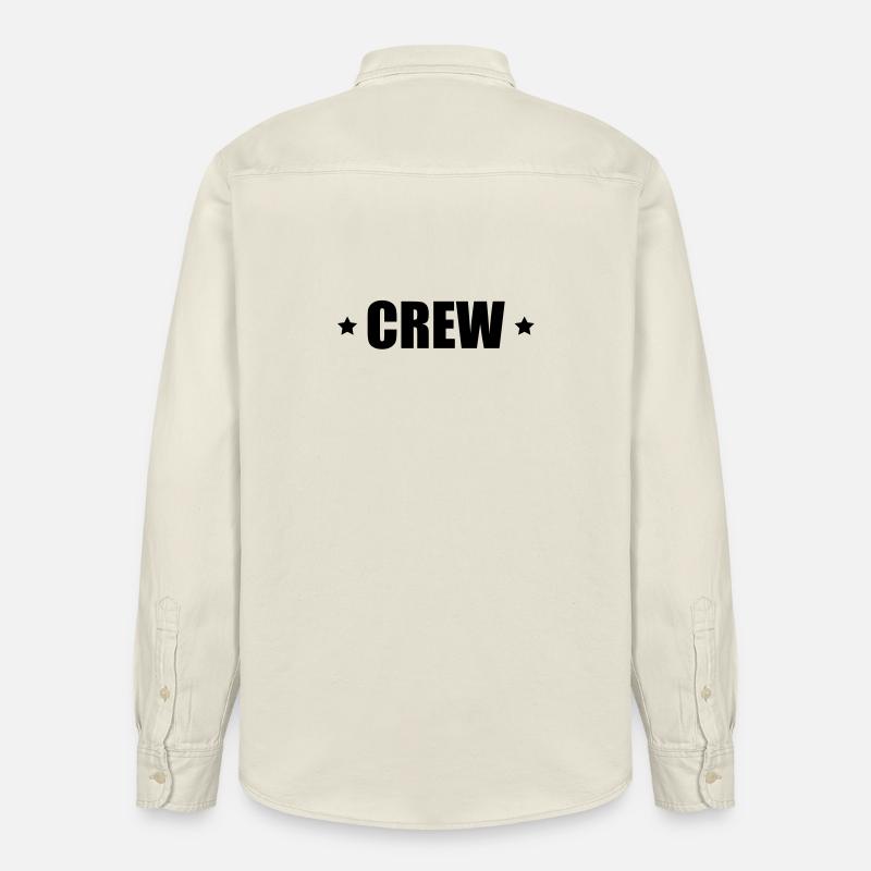 Crew mit Sterne - Relaxed Fit Unisex Organic Hemd von Stanley/Stella - Natur