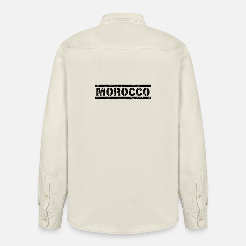 Maroc - Chemise unisexe coupe décontractée bio Stanley/Stella - écru doux