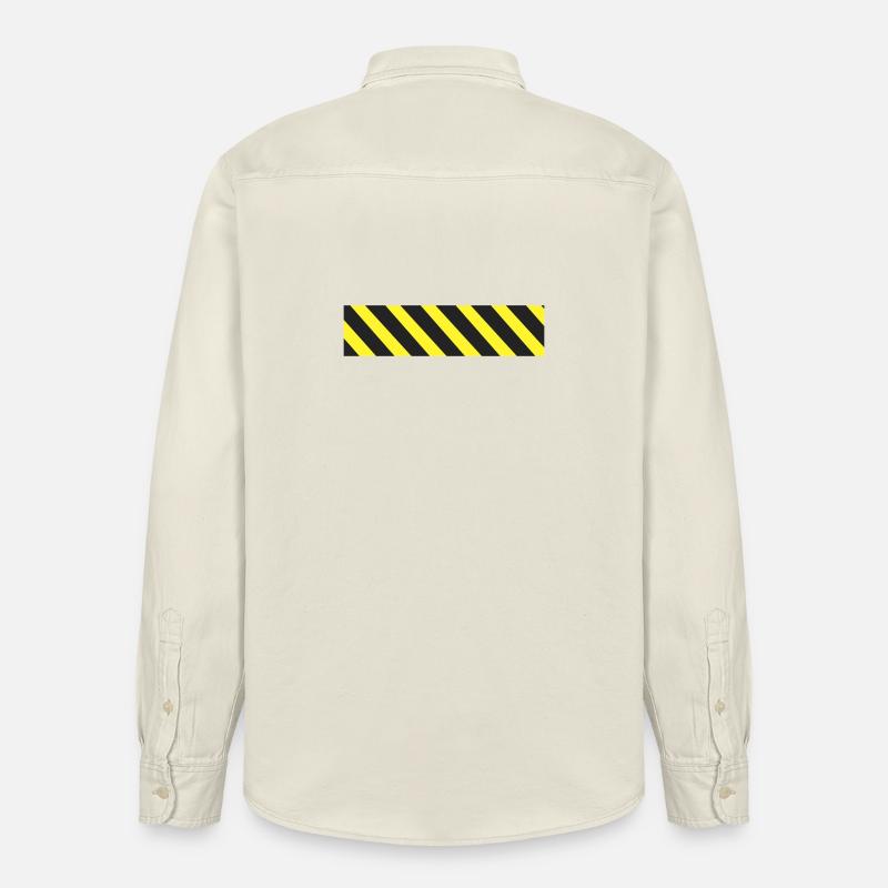 Ruban de précaution - Chemise unisexe coupe décontractée bio Stanley/Stella - écru doux