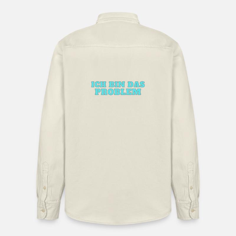 Ich bin das Problem – Selbstironie - Relaxed Fit Unisex Organic Hemd von Stanley/Stella - Natur