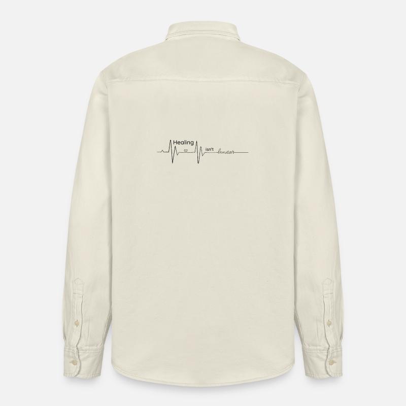 Die Heilung ist nicht linear – Kardiogramm - Relaxed Fit Unisex Organic Hemd von Stanley/Stella - Natur