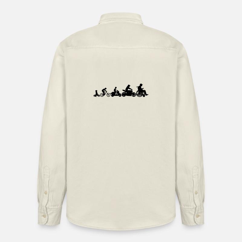 Evolution 2 Laufräder - Relaxed Fit Unisex Organic Hemd von Stanley/Stella - Natur