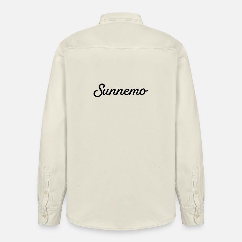 Noir Sunnemo - Chemise unisexe coupe décontractée bio Stanley/Stella - écru doux